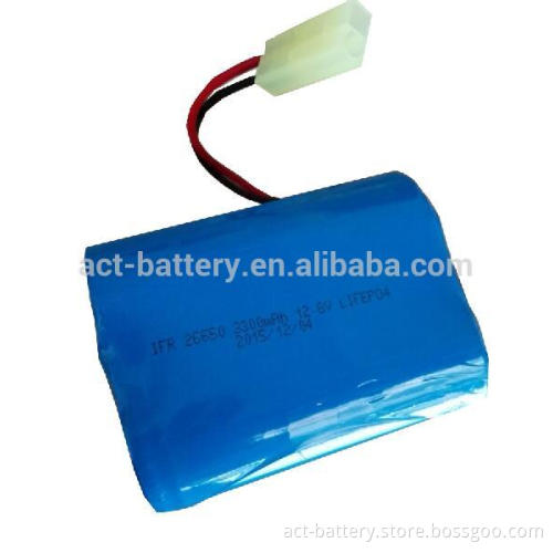 12.8V Lifepo4 battery pack 4S1P IFR26650 lithium rechargeable battery pack 3300mAh